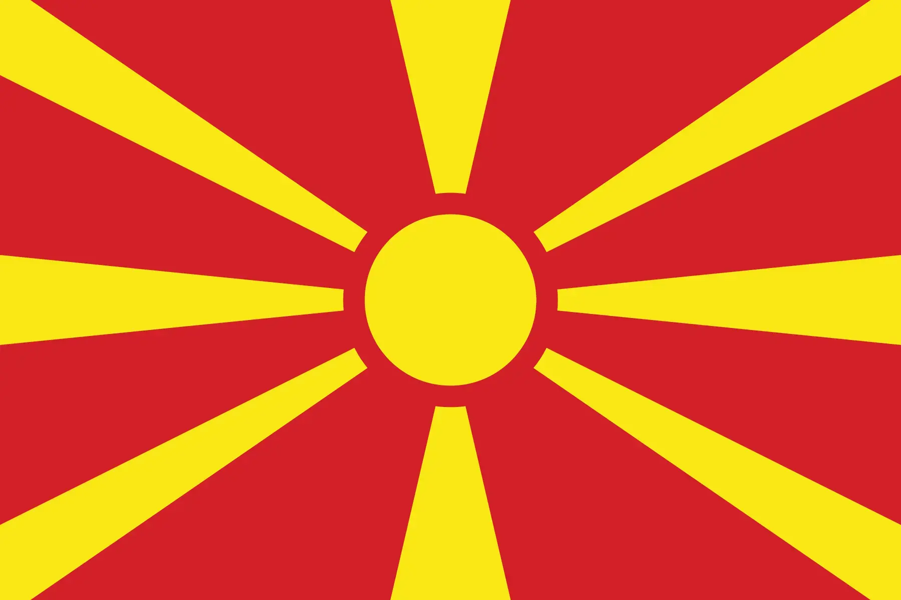 North Macedonia Flag