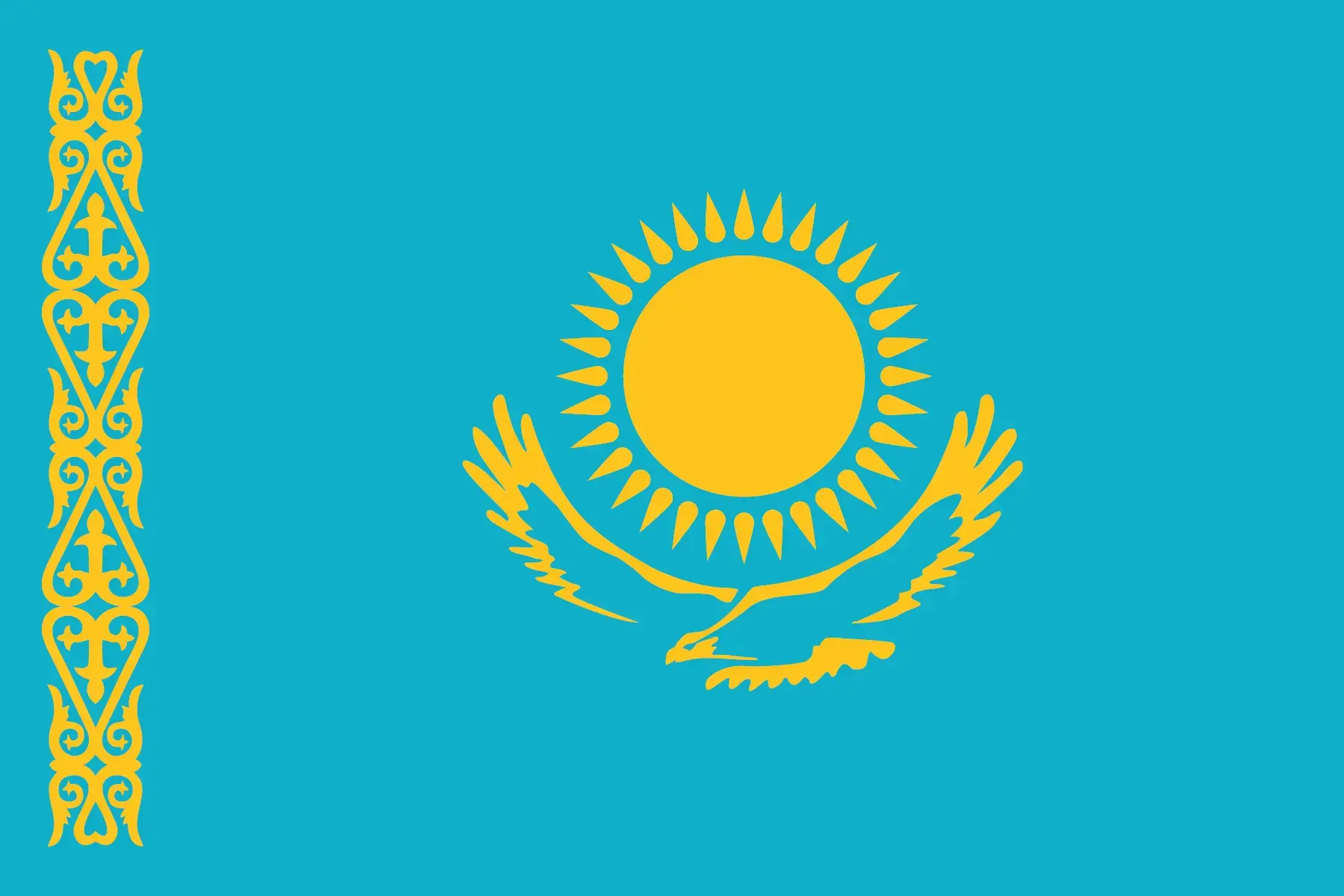 Kazakhstan Flag