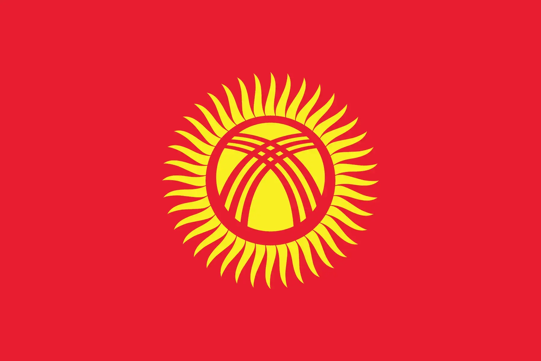 Kyrgyzstan Flag