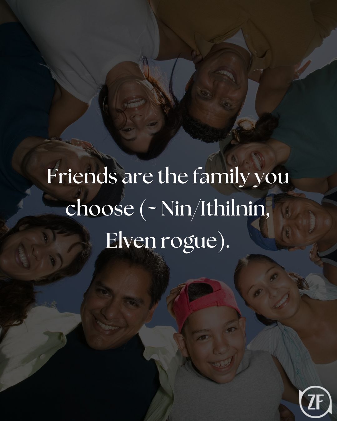 Friends are the family you choose (~ Nin/Ithilnin, Elven rogue).